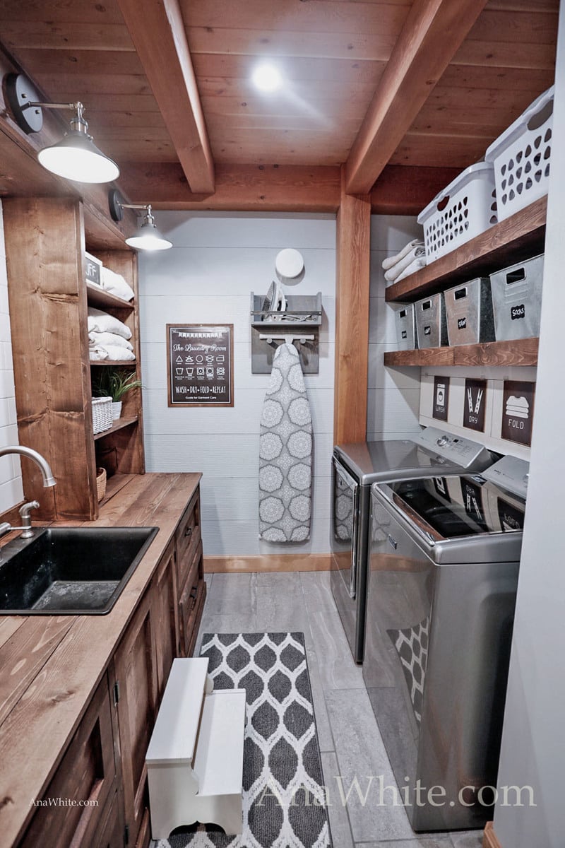 Our Laundry Room “Machine” Tour + Sources | Ana White